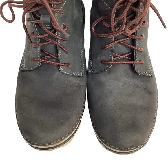 Timberland Brockton Nubuck Leather A1TRL Lace Boots Dark Gray