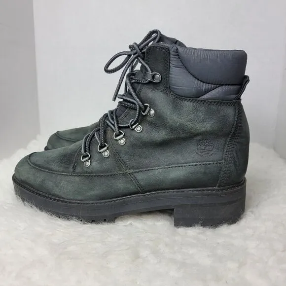 Timberland Courmayeur Valley Boots Womens Size 10 Black Waterproof Shoes