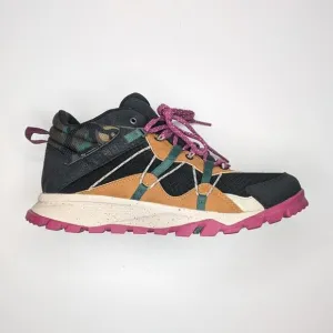 Timberland Garrison Trail mid walking hiking shoes black pink tan camo size 8.5