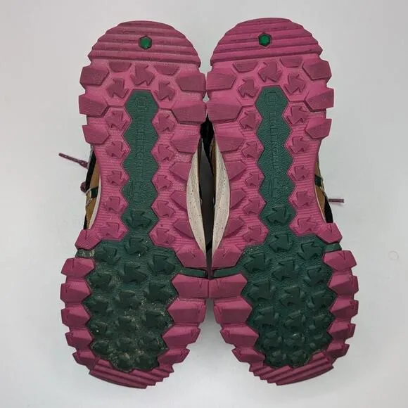 Timberland Garrison Trail mid walking hiking shoes black pink tan camo size 8.5