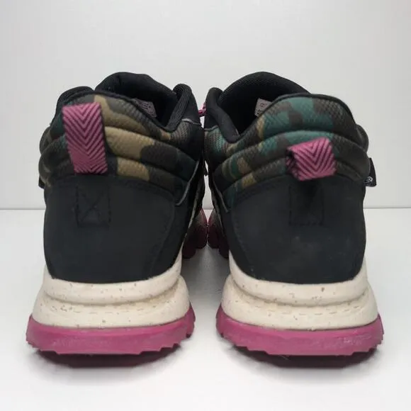 Timberland Garrison Trail mid walking hiking shoes black pink tan camo size 8.5