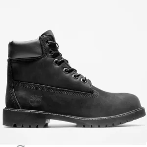 Timberland Juniors Premium 6 In Waterproof Boot Black Nubuck
