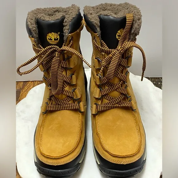 Timberland Kids Tan and Black Junior Chillberg Winter Waterproof New Boots 5.5