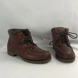 Timberland lace up hiking brown leather boots 7