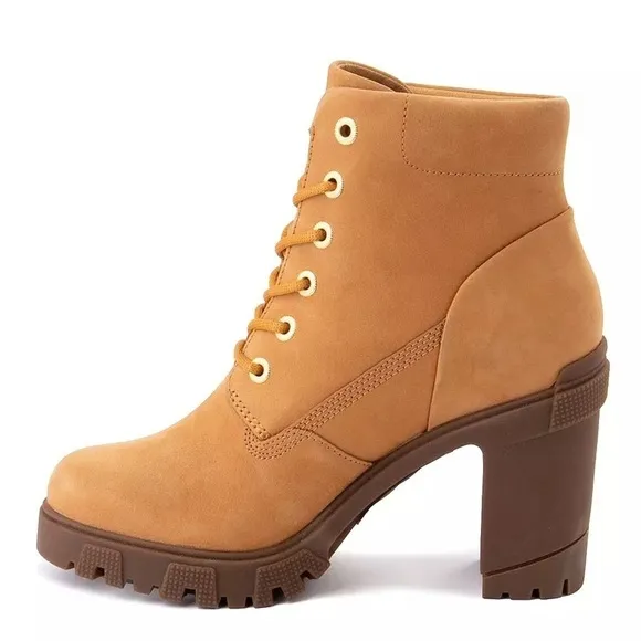 Timberland Lana 6 IN Wheat Ankle Short Boots Bootie Shoes Heels Pump women 9