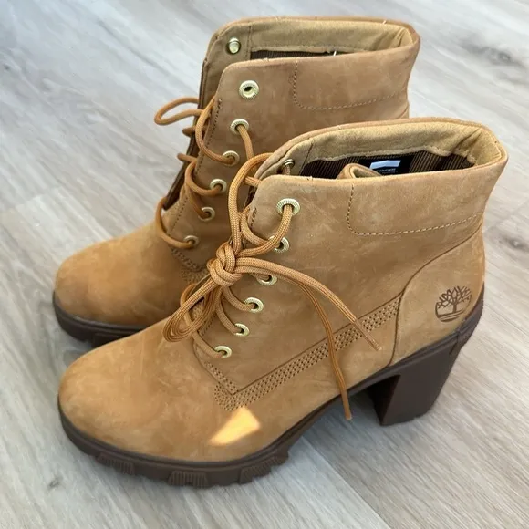 Timberland Lana 6 IN Wheat Ankle Short Boots Bootie Shoes Heels Pump women 9