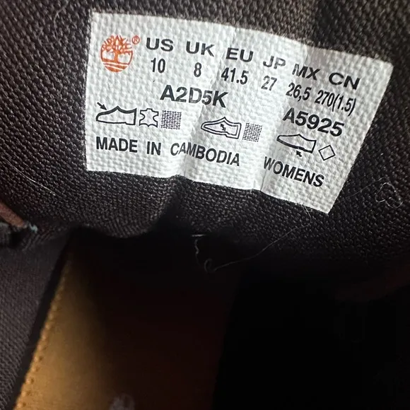 Timberland Leather Hiking Boots Boroughs Mid Boots Waterproof Rust Nubuck 10