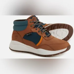 Timberland Leather Hiking Boots Boroughs Mid Boots Waterproof Rust Nubuck 10