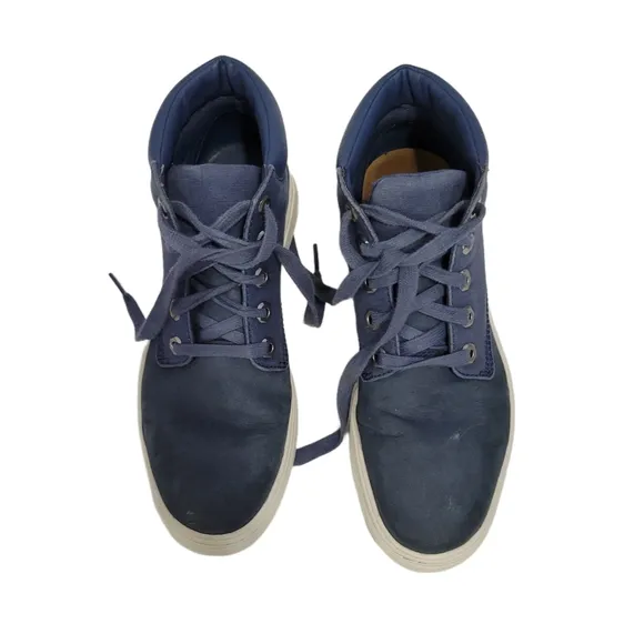 Timberland Londyn High-Top Sneaker Boots Women's Size 8 Blue Leather Lace Up