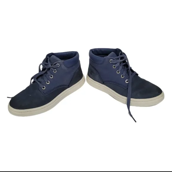 Timberland Londyn High-Top Sneaker Boots Women's Size 8 Blue Leather Lace Up