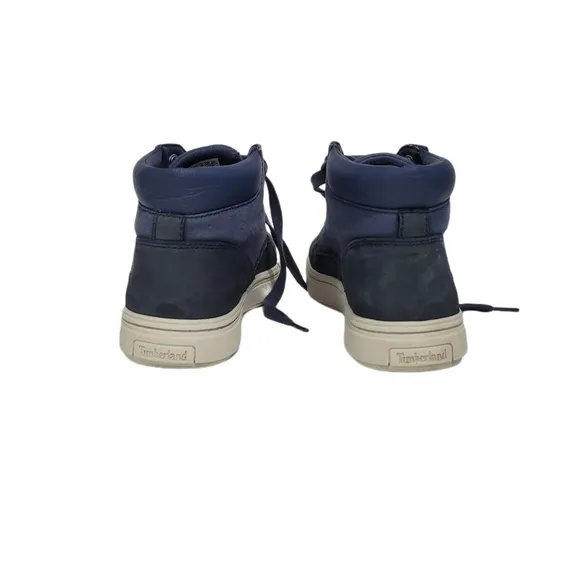 Timberland Londyn High-Top Sneaker Boots Women's Size 8 Blue Leather Lace Up