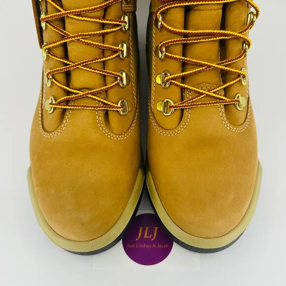 Timberland Mens' 6-Inch Field Boots Waterproof 'Wheat' Leather A18QV Size 9