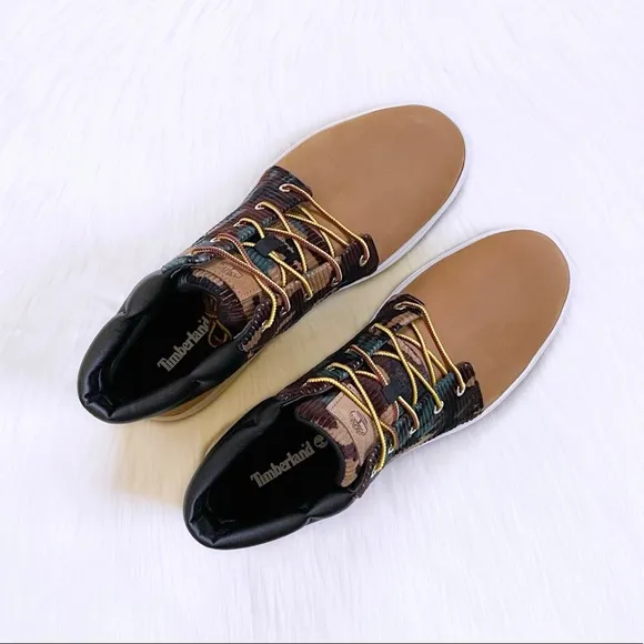 Timberland Men’s Davis Square Camo Print Chukka Boots