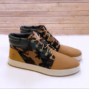 Timberland Men’s Davis Square Camo Print Chukka Boots