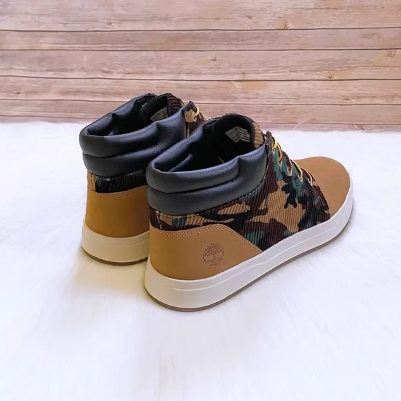 Timberland Men’s Davis Square Camo Print Chukka Boots