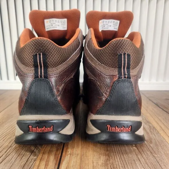 Timberland Mt Maddsen Mens Size 10.5 Brown Leather Waterproof Mid Hiking Boots