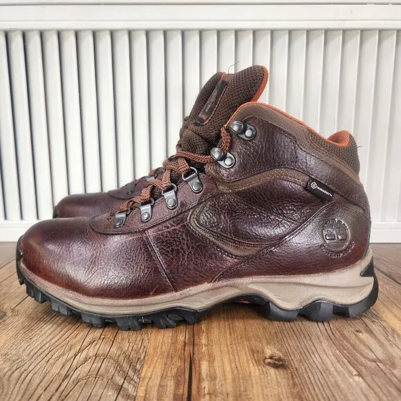 Timberland Mt Maddsen Mens Size 10.5 Brown Leather Waterproof Mid Hiking Boots
