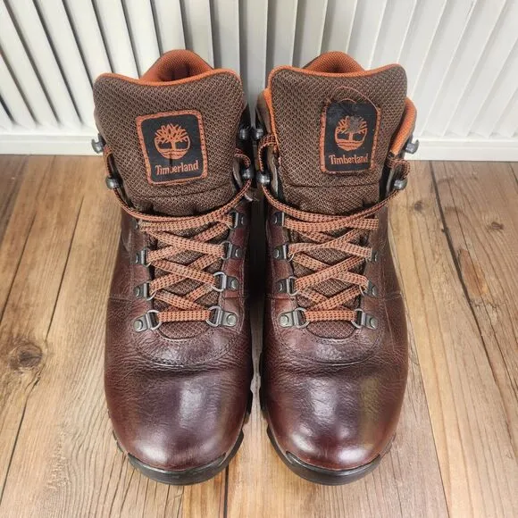 Timberland Mt Maddsen Mens Size 10.5 Brown Leather Waterproof Mid Hiking Boots