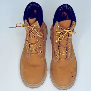 Timberland® Premium 6-Inch Waterproof Boots Tan Men’s 5.5 Women’s 7 Lace Up