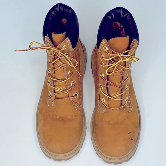 Timberland® Premium 6-Inch Waterproof Boots Tan Men’s 5.5 Women’s 7 Lace Up