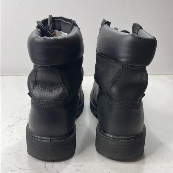 Timberland PRO Black Leather Work Boots with Steel Toe