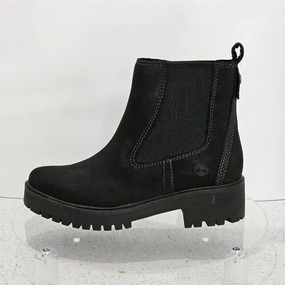 Timberland, Woman's boots. Genuine black, nubuck, suede. Size 7 NIB