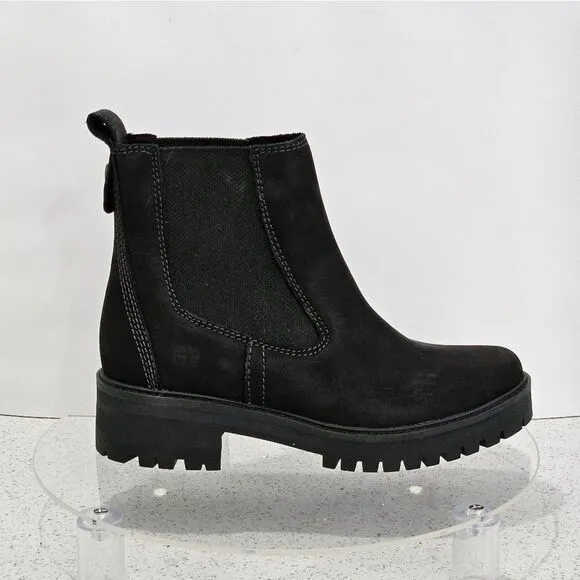 Timberland, Woman's boots. Genuine black, nubuck, suede. Size 7 NIB