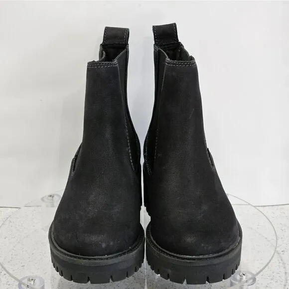 Timberland, Woman's boots. Genuine black, nubuck, suede. Size 7 NIB
