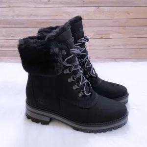 Timberland Women’s Courmayeur Valley 6 Inch Waterproof Faux-Fur Boots