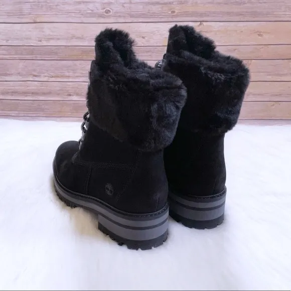 Timberland Women’s Courmayeur Valley 6 Inch Waterproof Faux-Fur Boots