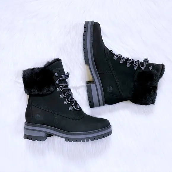 Timberland Women’s Courmayeur Valley 6 Inch Waterproof Faux-Fur Boots