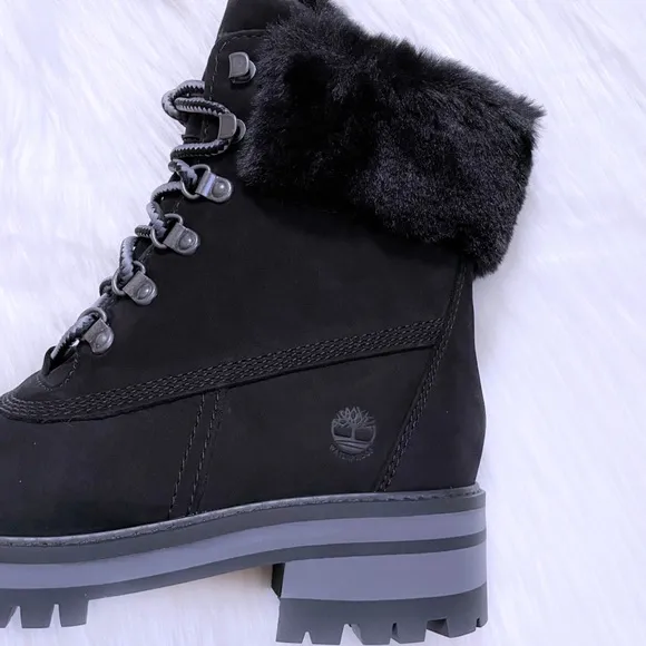 Timberland Women’s Courmayeur Valley 6 Inch Waterproof Faux-Fur Boots