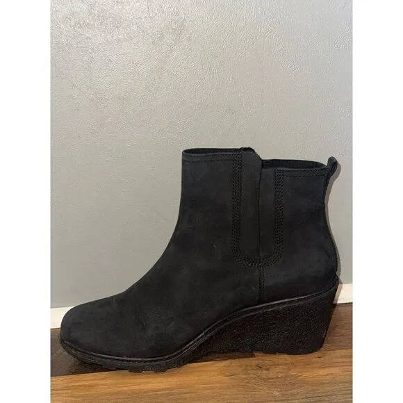 Timberland Amston Chelsea Boots Brown Leather TB0A19AJ Wedge Boots Size 10