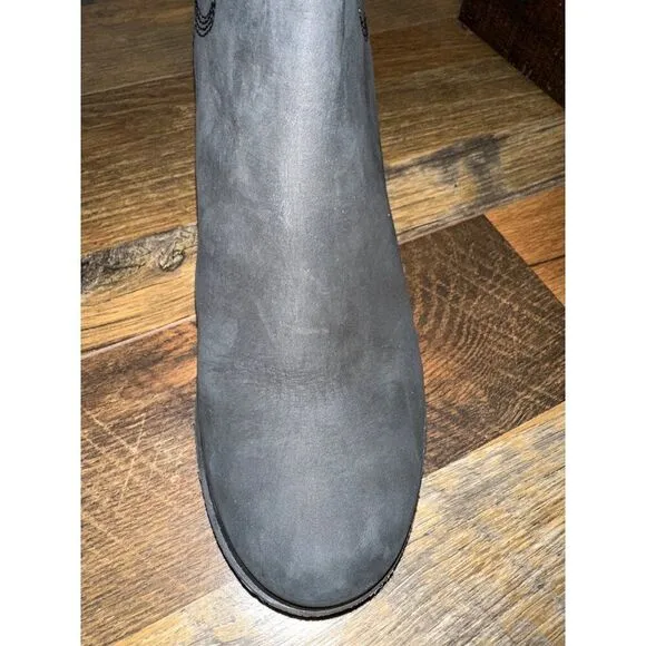 Timberland Amston Chelsea Boots Brown Leather TB0A19AJ Wedge Boots Size 10