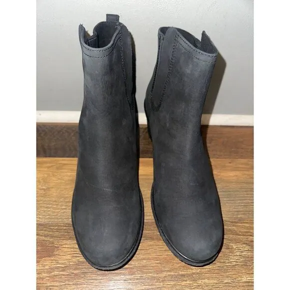Timberland Amston Chelsea Boots Brown Leather TB0A19AJ Wedge Boots Size 10