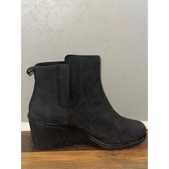 Timberland Amston Chelsea Boots Brown Leather TB0A19AJ Wedge Boots Size 10