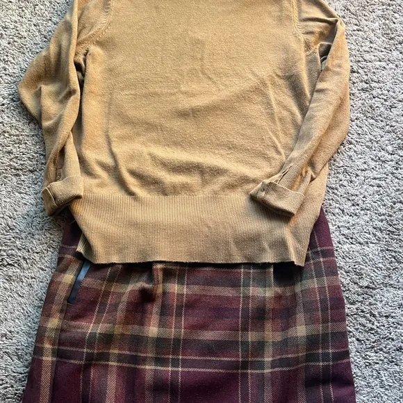 Tommy Hilfiger plaid wool skirt