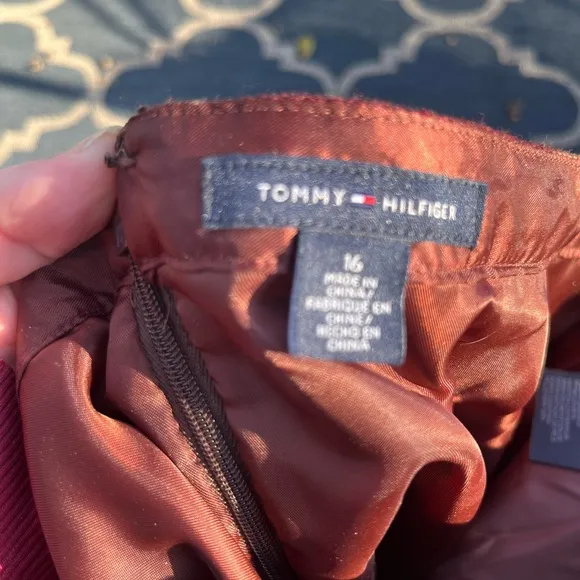 Tommy Hilfiger plaid wool skirt