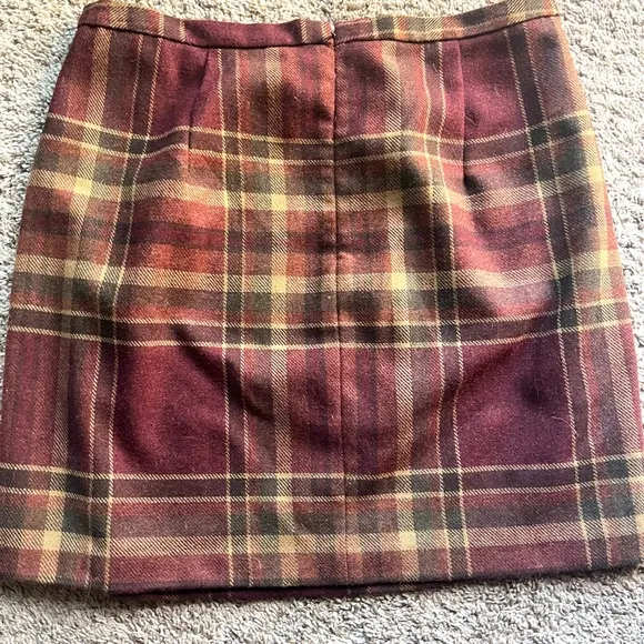 Tommy Hilfiger plaid wool skirt
