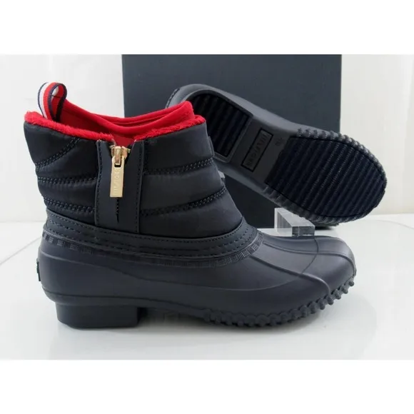 Tommy Hilfiger Roana Cold Weather Duck Boots Rain Boots Dark Blue Size 7