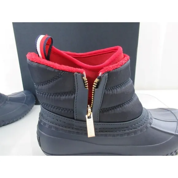 Tommy Hilfiger Roana Cold Weather Duck Boots Rain Boots Dark Blue Size 7