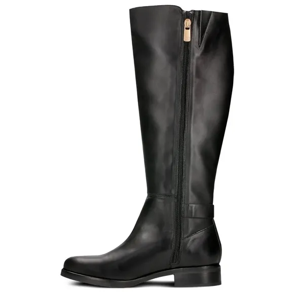 Tommy Hilfiger The Buckle High Boot Knee High Black Boot 6.5