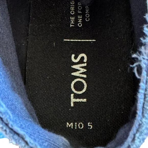 Toms Mens Navi Chukka Boots Blue Ankle Lace Up Breathable Casual Flat Heel 10.5