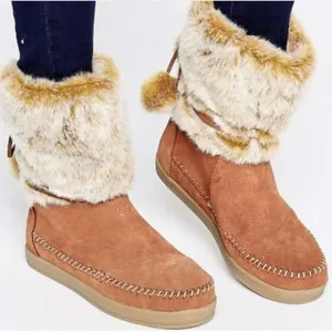 Toms Rawhide Genuine Suede Moccasin Nepal Boots