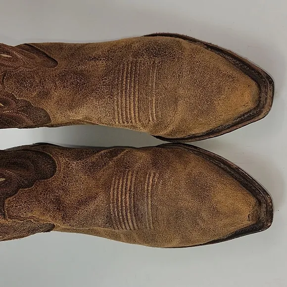 Tony Lama Americana Navajo Brown Leather Western Boot