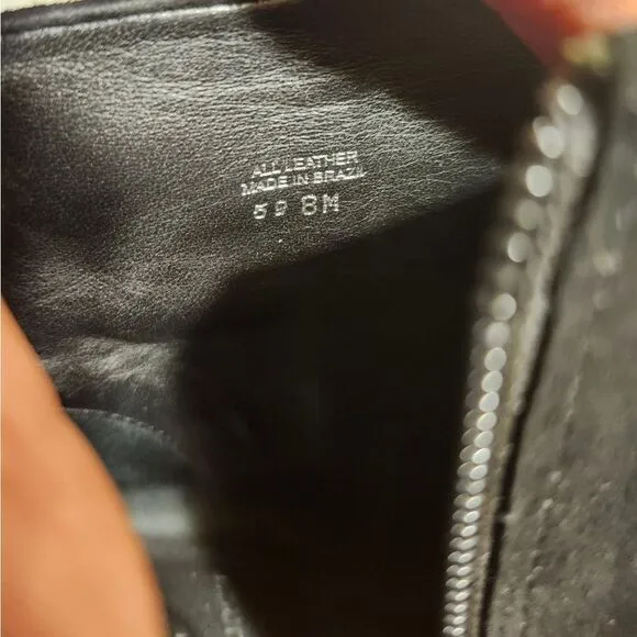Tory Burch Black &quot;Luxe&quot; Suede Round Toe Stiletto Zip Ankle Boots Sz.8 Ret.$450