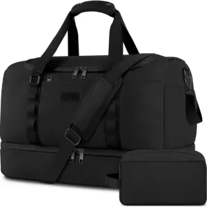 Travel Bag for Men Women, Duffle Bag &amp; Gym Bag with Shoe Compartment, Weekender