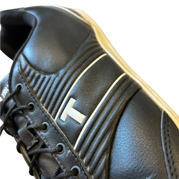 TRUE Linkswear True Motion Men's Classic Waterproof Golf Shoe Black/White