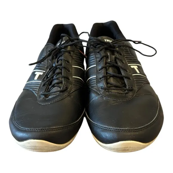TRUE Linkswear True Motion Men's Classic Waterproof Golf Shoe Black/White