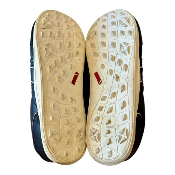 TRUE Linkswear True Motion Men's Classic Waterproof Golf Shoe Black/White